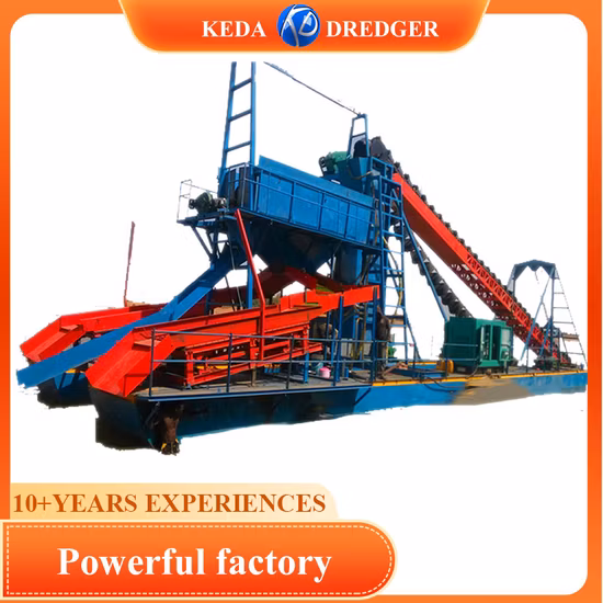 Mining Equipment Diamond Dredge Machine Sand Chain Dredger for Gold Dredging in River