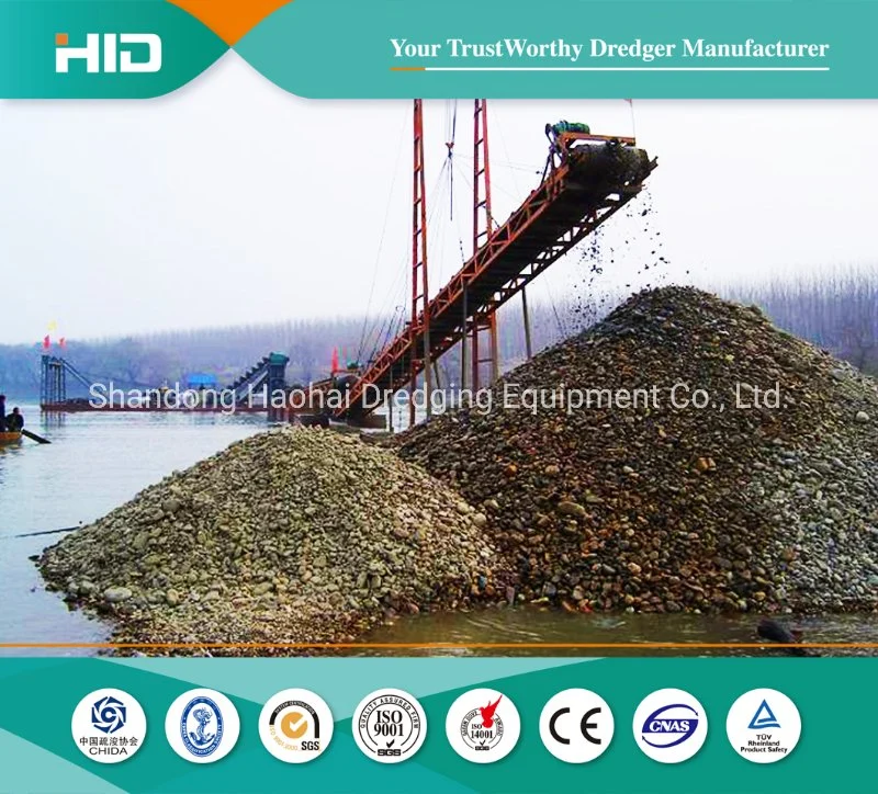 Direct Factory Manufacturer High Capacity River Sand/Gold Chain Bucket Dredger for Sale