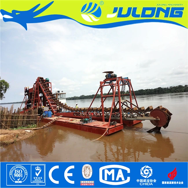 Good Quality Bucket Chain Alluvial Gold Dredger with High Efficiency