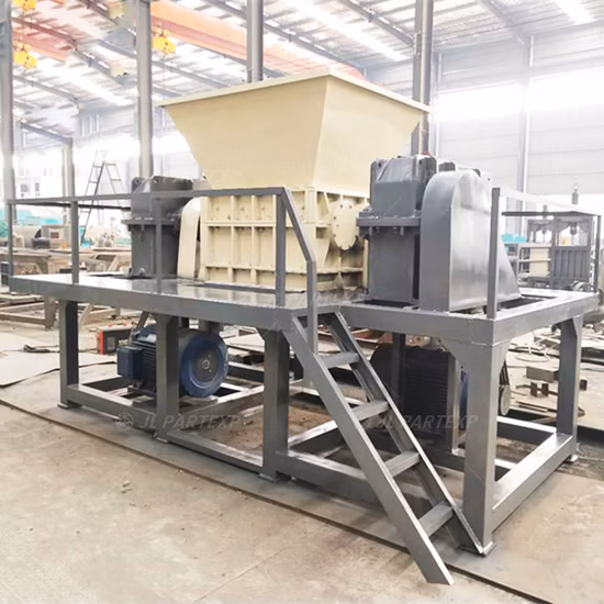 Free Blades Knives!!!Heavy Duty Offsite Large Capacity Double Shaft Dead Animals Poultry Beef/Pig/Chicken Meat/Bone/Carcass/Body Shredder with Production Line