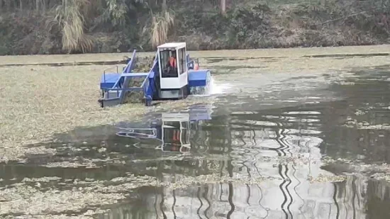 Aquatic Trash Skimmer Grass Mowing Boat for Cleaning River Hydroelectric Plant