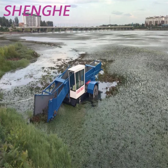 Water Hyacinth Harvester with Water Plants Harvesting Machine