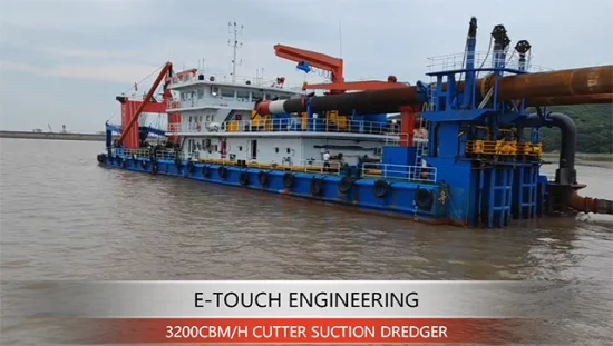 High Efficiency 6000m3/H CSD650 26inch Diesel Engine Cutter Suction Dredger for Canal Ports Dredging Machine
