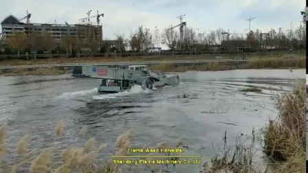Floating Grass Harvester Boat for Water Surface Cleaning