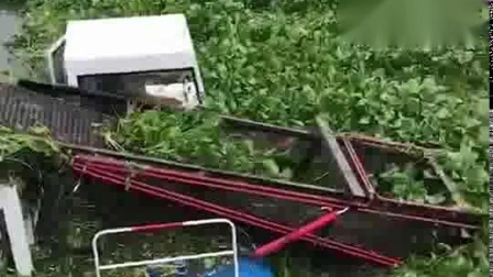 Aquatic Plant Harvester Mowing Boat Garbage Cleaning Machine Water Weed Harvester Water Hyacinth Chopper and Shreder Boat for Lake Water Treatment
