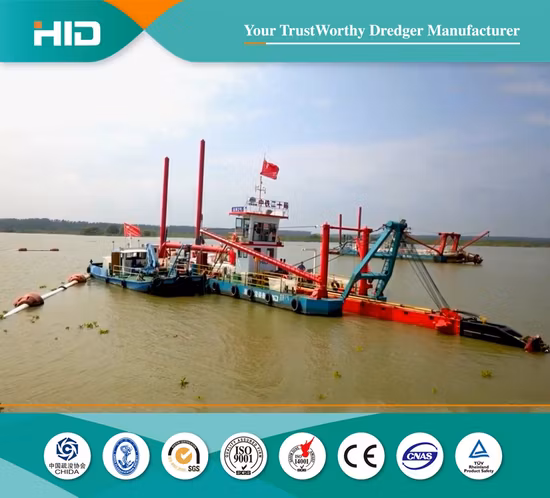 Customized 6-26 Inch Cutter Head Suction Dredgers for Sand Clay Dredging in River Lake Port Canal