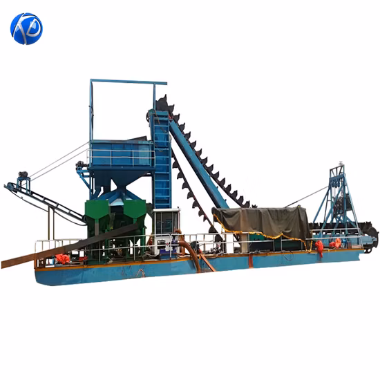 Gold Bucket Diamond Mining Dredger Gold Washing Plant in River