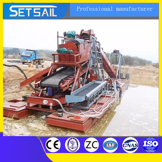 Bucket Chain Dredger River Gold and Diamond Mining Dredger Sand Dredger