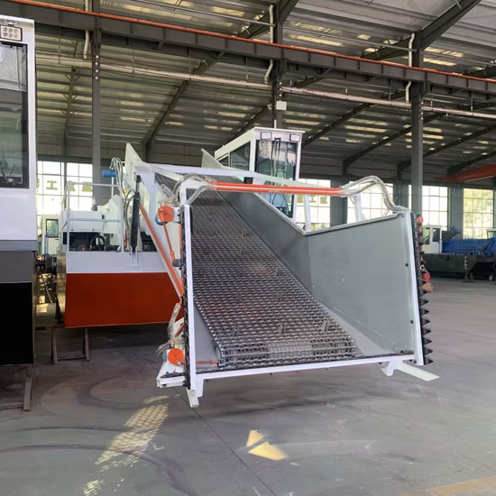 Aquatic Trash Skimmer Grass Mowing Boat for Cleaning River Hydroelectric Plant