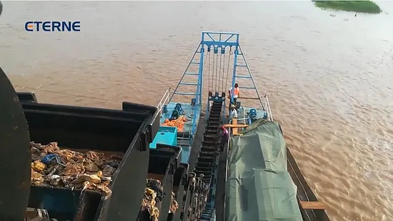 28m Depth 400m3 Sand Gold Chain Bucket Dredger for Sand Dredging Machine/Bucket Chain Diamond Dredging Equipment