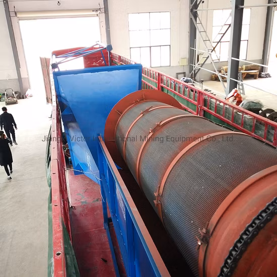 Widely Used Small Mini Portable Mobile Mining Equipment Diamond Gold Mineral Metal Ore Gold Trommel Screen Machine Wash Rotary Scrubber Washing Plant for Sale