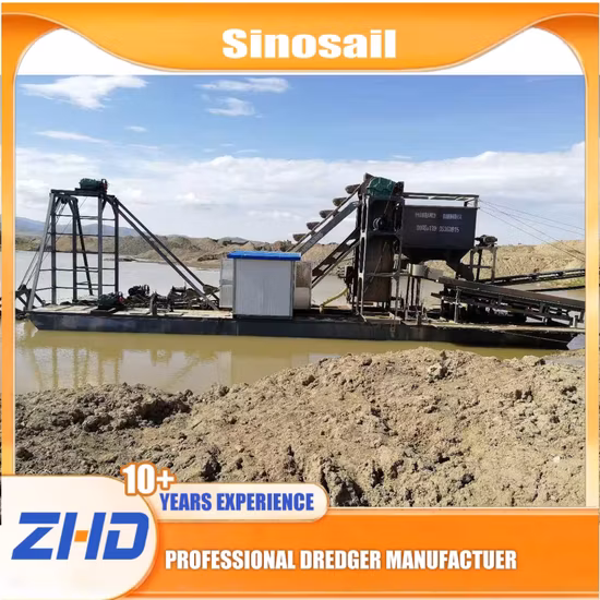 Reliable Performance Bucket Chain Mining Dredger for Gold