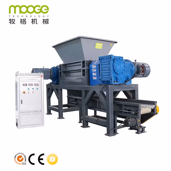 Professional Customized Shredder for Industrial Heavy Duty Double Shaft Crusher Machine Recycling Waste Book/Cardboard / File/ Office Document/ Pet Bottle/CD
