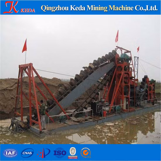 Mining Equipment Diamond Dredge Machine Sand Chain Dredger for Gold Dredging in River