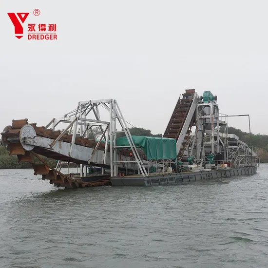 150m3/Hour Bucket Chain Gold Dredger/Dredging Ship/Dredging Vessel for Sales in South America