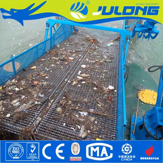 Julong Aquatic Weed Harvester Water Surface Cleaning Boat