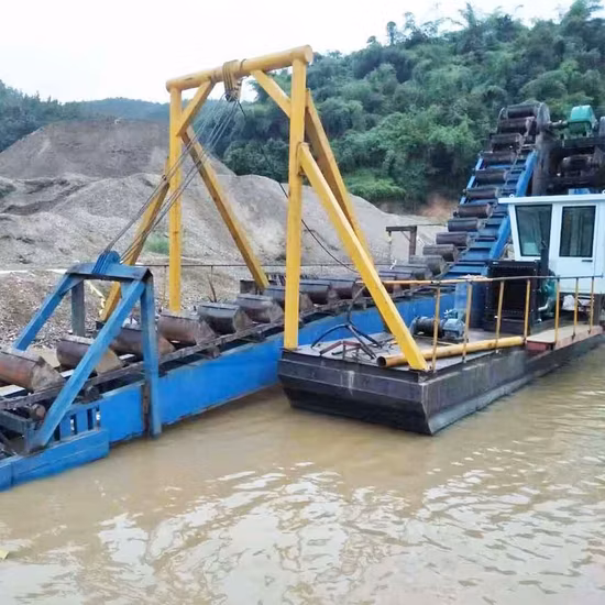 Gold Dredging Boat, Chain Bucket Gold Dredger